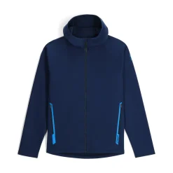 Midlayers | Fleece*Spyder Mens Gridweb ShellFleece™ Hoodie - True Navy TRUENAVY