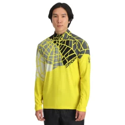 Midlayers | Resort*Spyder Mens Legacy Half Zip - Acid Yellow ACIDYELLOW