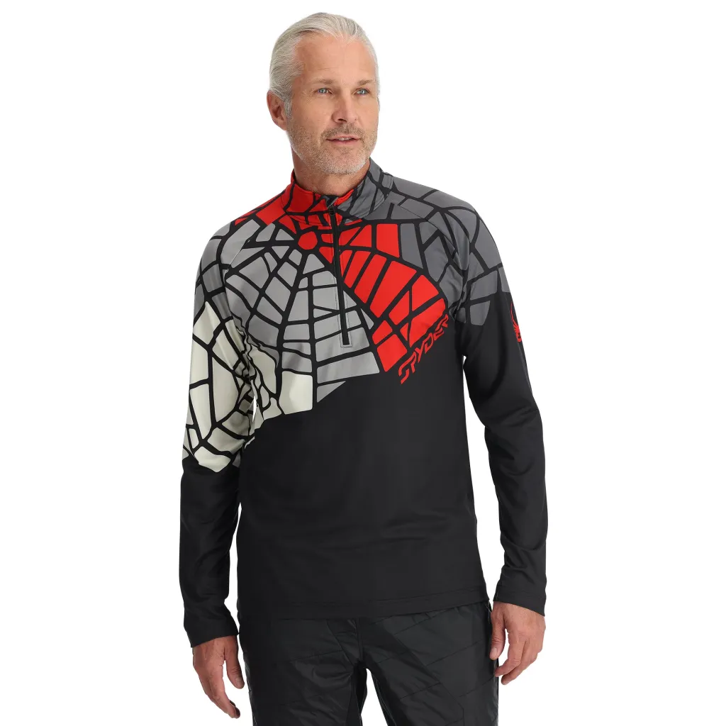 Midlayers | Resort*Spyder Mens Legacy Half Zip - BLACK
