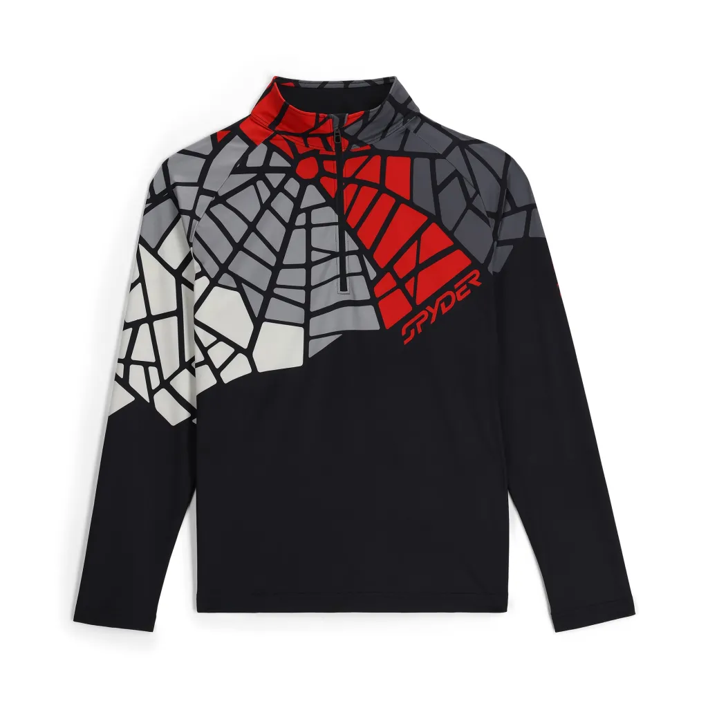 Midlayers | Resort*Spyder Mens Legacy Half Zip - BLACK