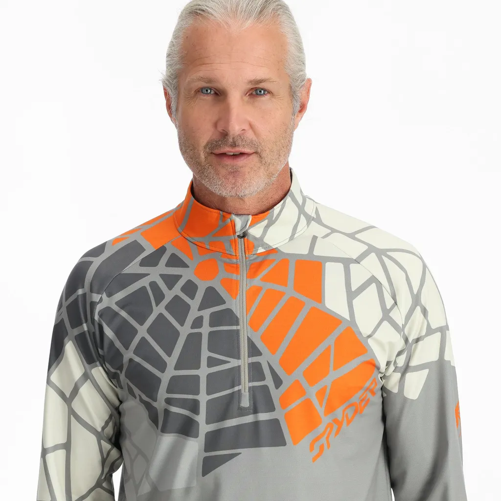 Midlayers | Resort*Spyder Mens Legacy Half Zip - CONCRETE