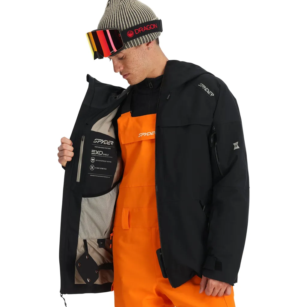 Insulated | Freeski*Spyder Mens Lift - BLACK