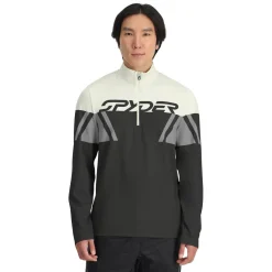 Midlayers*Spyder Mens Podium Half Zip - BLACK