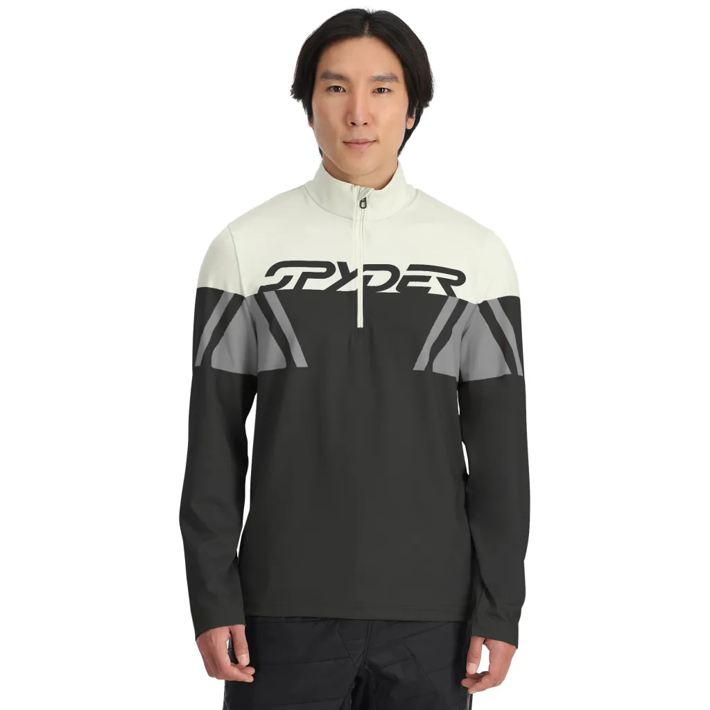 Midlayers*Spyder Mens Podium Half Zip - BLACK