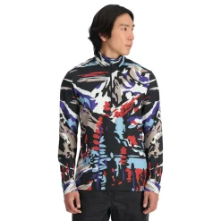 Midlayers | Freeski*Spyder Mens Podium Half Zip - Paint By Numbers Purple Flash PAINTBYNUMBERSPURPLEFLASH
