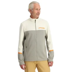 Midlayers | Fleece*Spyder Mens Speed Fleece Full Zip - CONCRETE