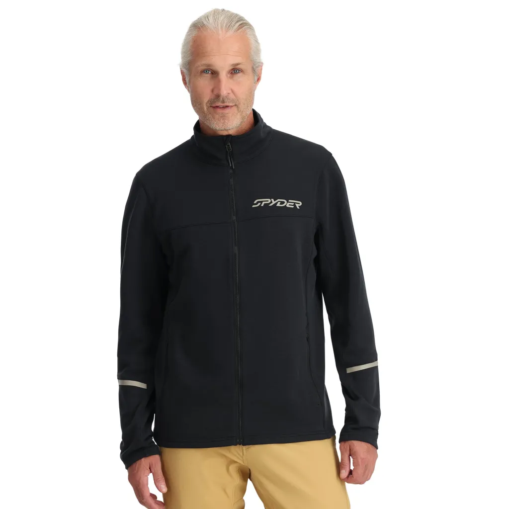 Midlayers | Fleece*Spyder Mens Speed Fleece Full Zip - BLACK