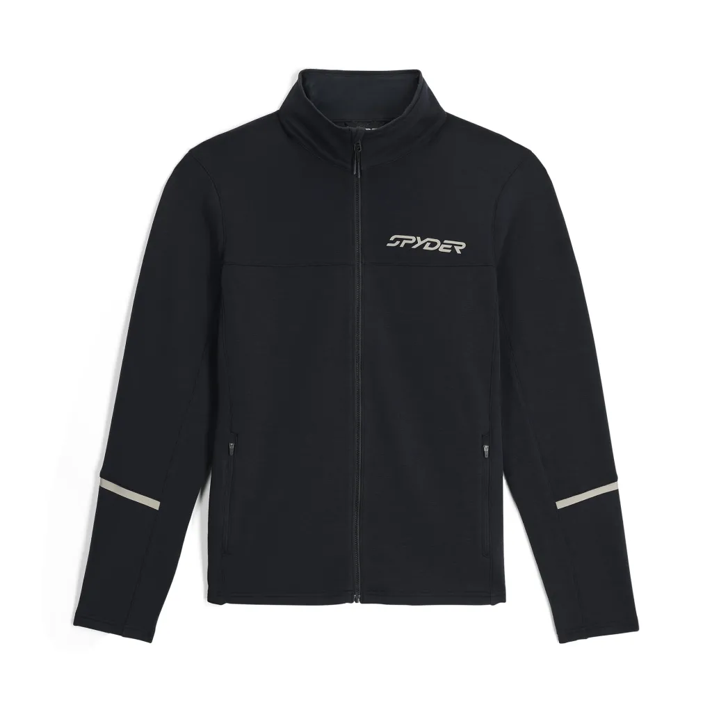 Midlayers | Fleece*Spyder Mens Speed Fleece Full Zip - BLACK