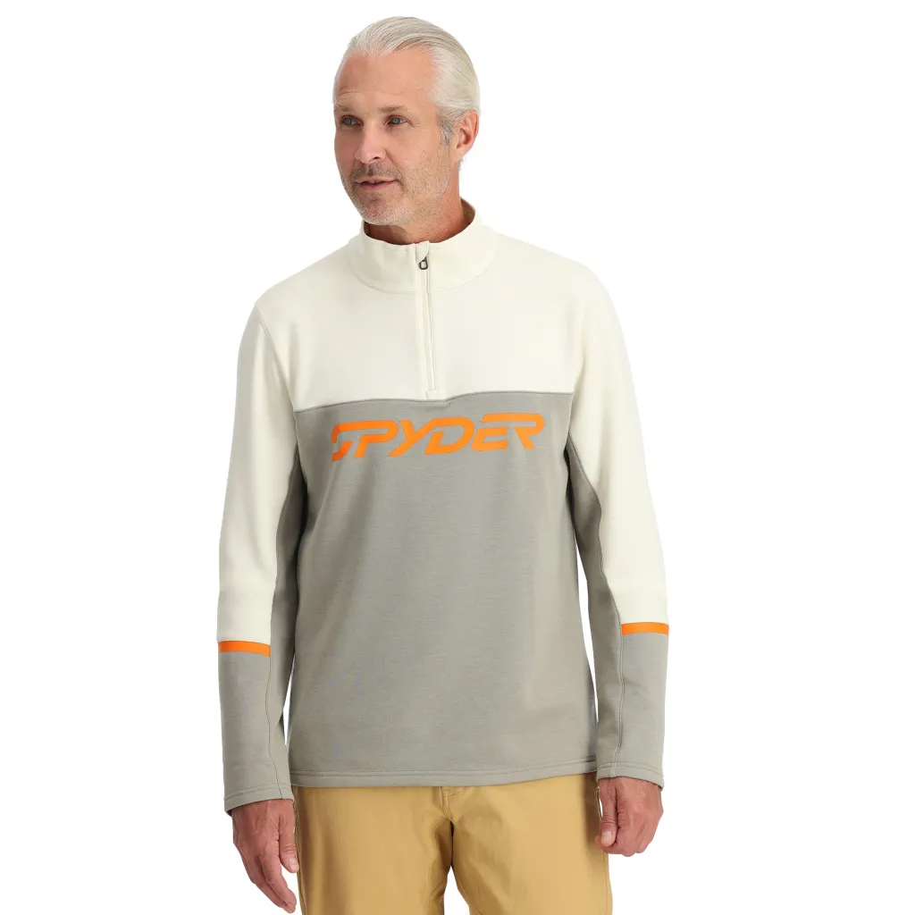 Midlayers | Fleece*Spyder Mens Speed Fleece Half Zip - CONCRETE