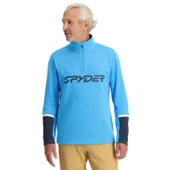 Midlayers | Fleece*Spyder Mens Speed Fleece Half Zip - Aether Blue AETHERBLUE