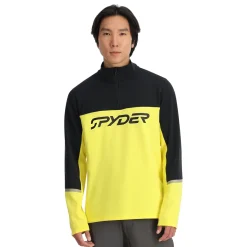 Midlayers | Fleece*Spyder Mens Speed Fleece Half Zip - Acid Yellow ACIDYELLOW