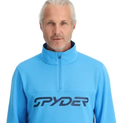 Midlayers | Fleece*Spyder Mens Speed Fleece Half Zip - Aether Blue AETHERBLUE
