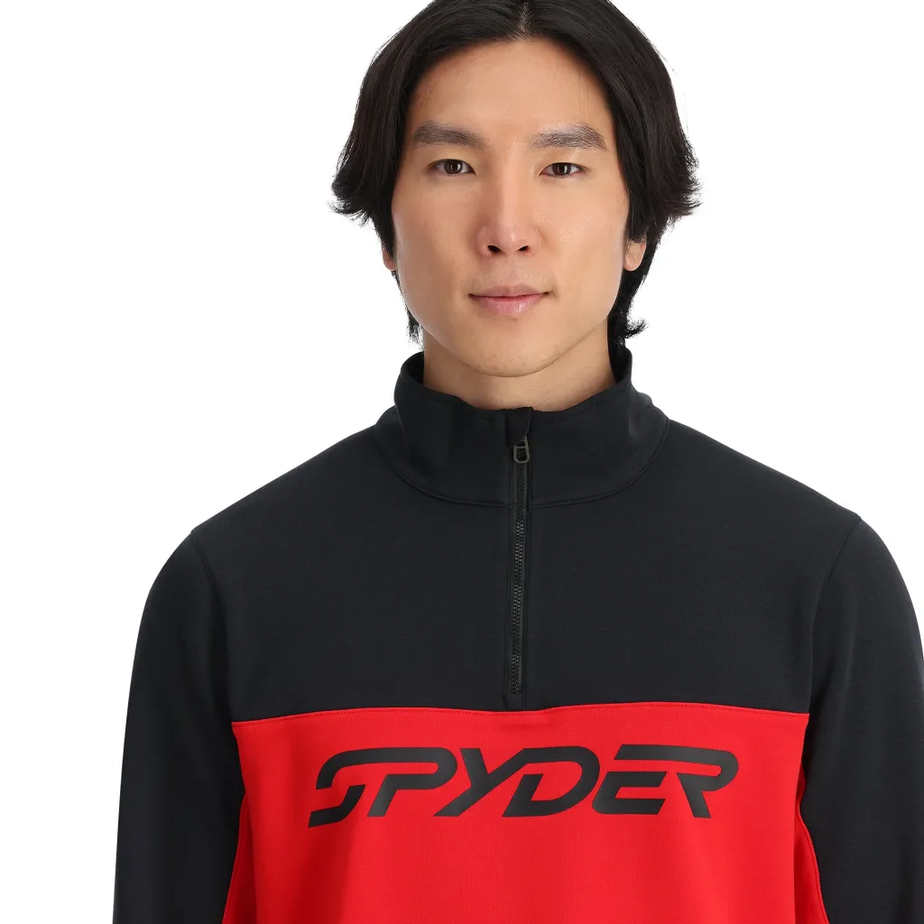 Midlayers | Fleece*Spyder Mens Speed Fleece Half Zip - Red SPYDERRED