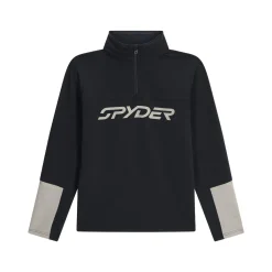 Midlayers | Fleece*Spyder Mens Speed Fleece Half Zip - BLACK