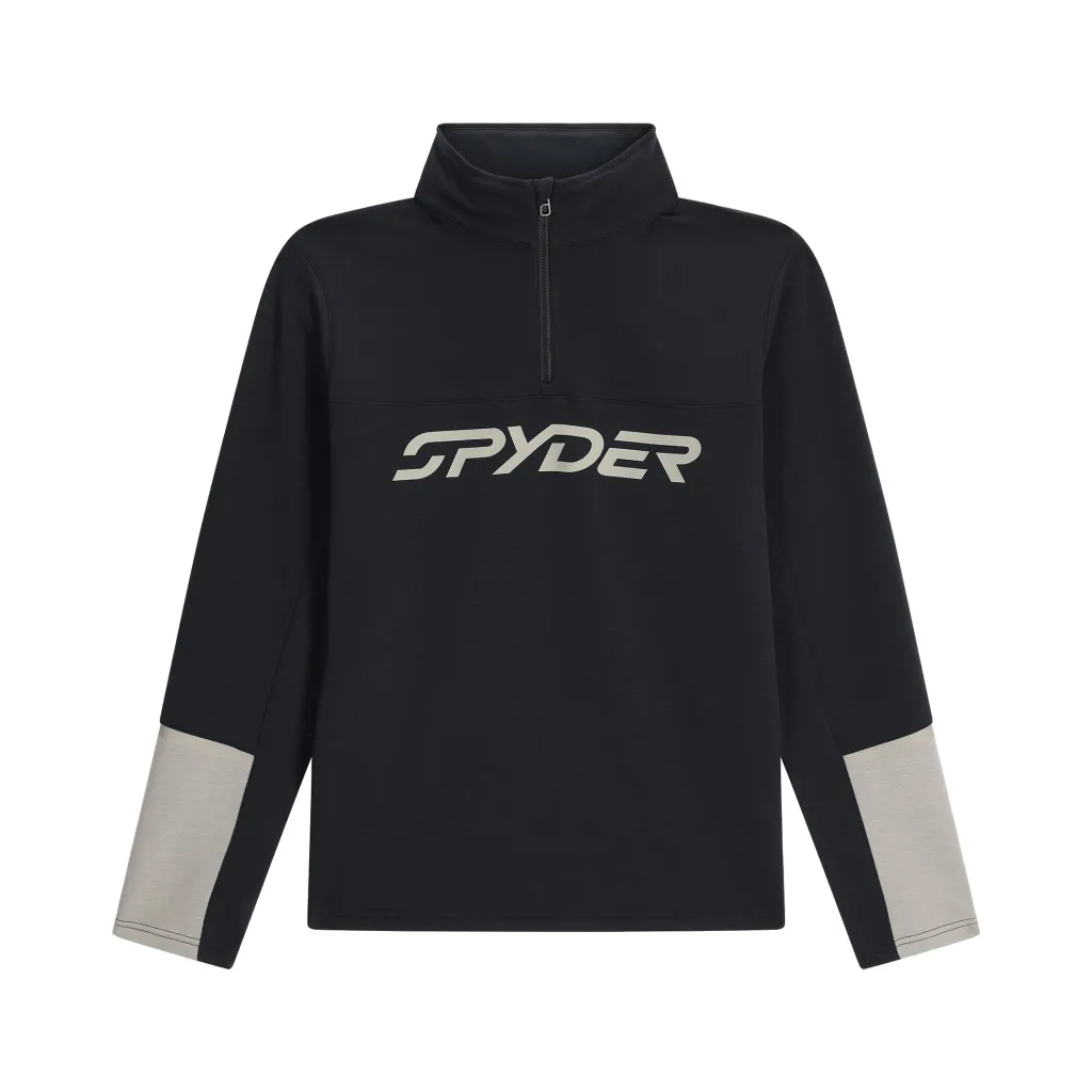 Midlayers | Fleece*Spyder Mens Speed Fleece Half Zip - BLACK