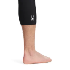 Baselayers*Spyder Mens Stretch Charger 3/4 Pant - BLACK
