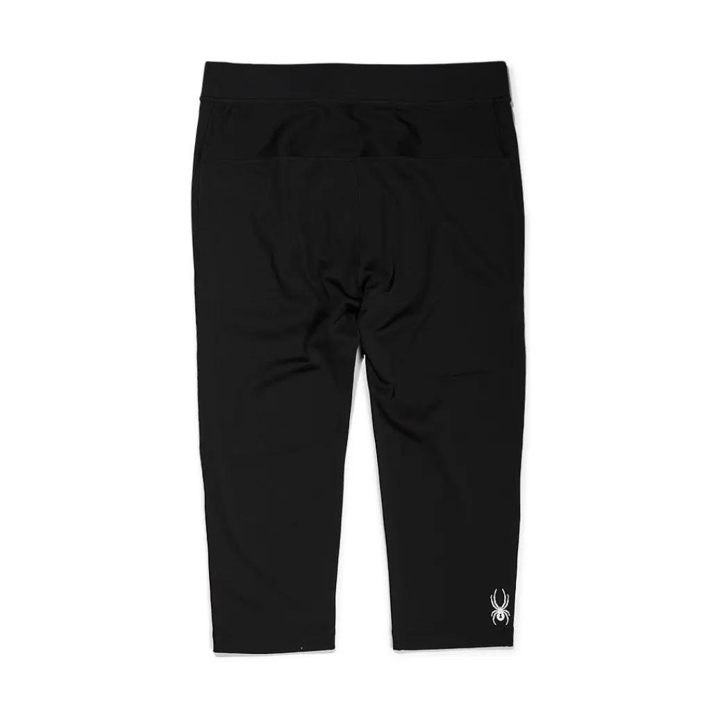 Baselayers*Spyder Mens Stretch Charger 3/4 Pant - BLACK