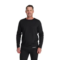 Baselayers*Spyder Mens Stretch Charger Crew - BLACK