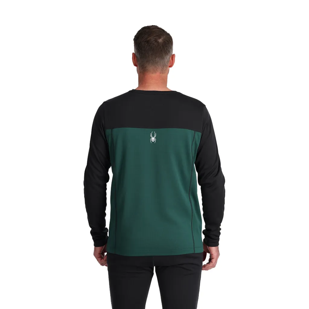 Baselayers*Spyder Mens Stretch Charger Crew - Cypress Green CYPRESSGREEN