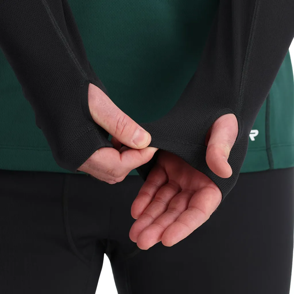 Baselayers*Spyder Mens Stretch Charger Crew - Cypress Green CYPRESSGREEN