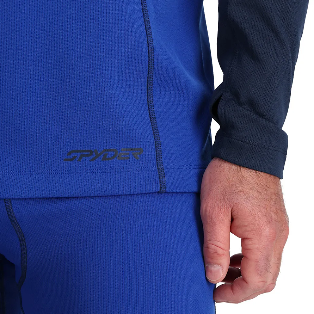 Baselayers*Spyder Mens Stretch Charger Crew - Electric Blue ELECTRICBLUE