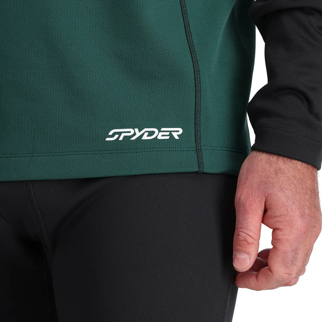 Baselayers*Spyder Mens Stretch Charger Crew - Cypress Green CYPRESSGREEN