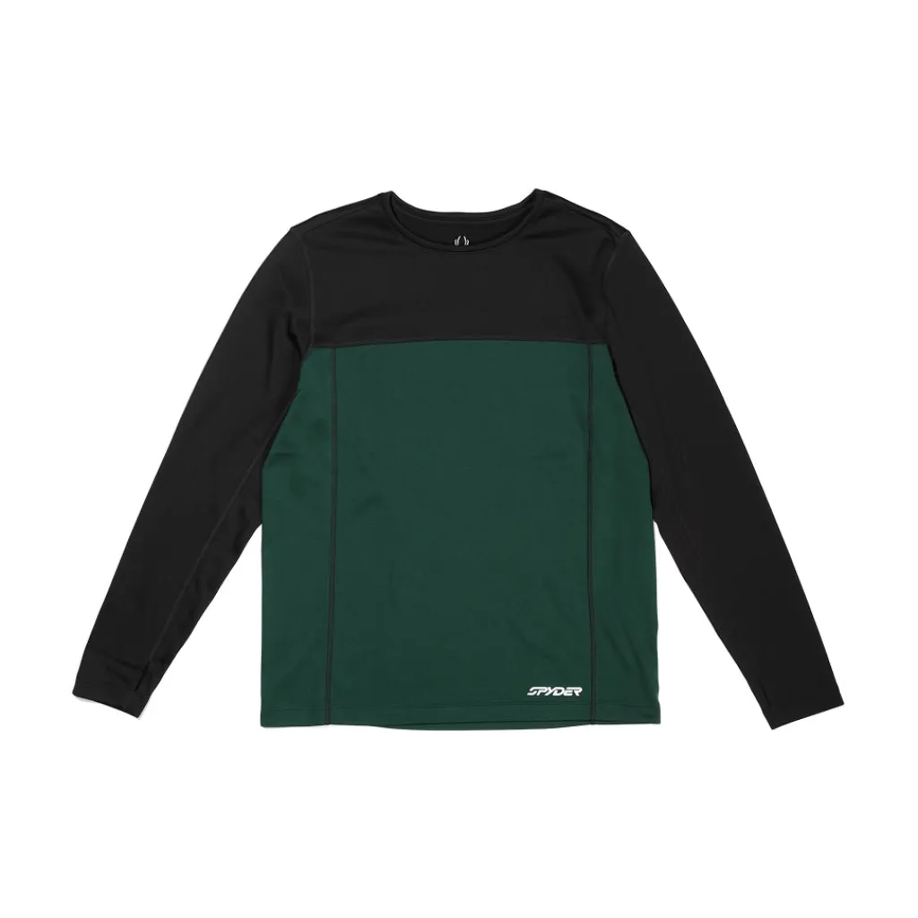 Baselayers*Spyder Mens Stretch Charger Crew - Cypress Green CYPRESSGREEN