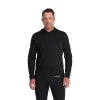 Baselayers | Freeski*Spyder Mens Stretch Charger Hoodie - BLACK
