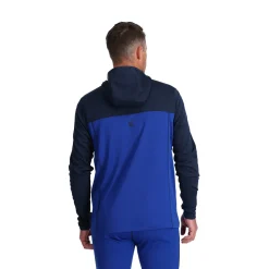 Baselayers | Freeski*Spyder Mens Stretch Charger Hoodie - Electric Blue ELECTRICBLUE