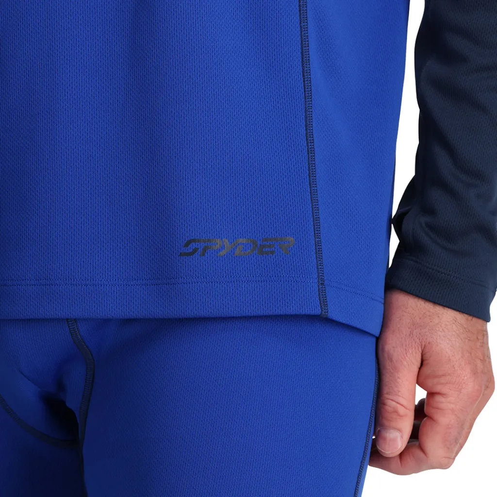 Baselayers | Freeski*Spyder Mens Stretch Charger Hoodie - Electric Blue ELECTRICBLUE