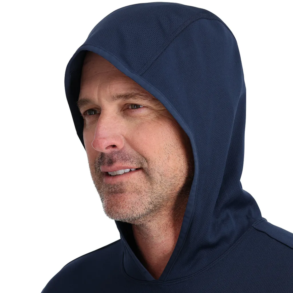 Baselayers | Freeski*Spyder Mens Stretch Charger Hoodie - Electric Blue ELECTRICBLUE