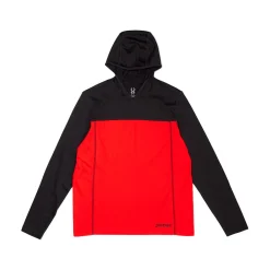 Baselayers*Spyder Mens Stretch Charger Hoodie - VOLCANO