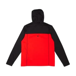 Baselayers*Spyder Mens Stretch Charger Hoodie - VOLCANO