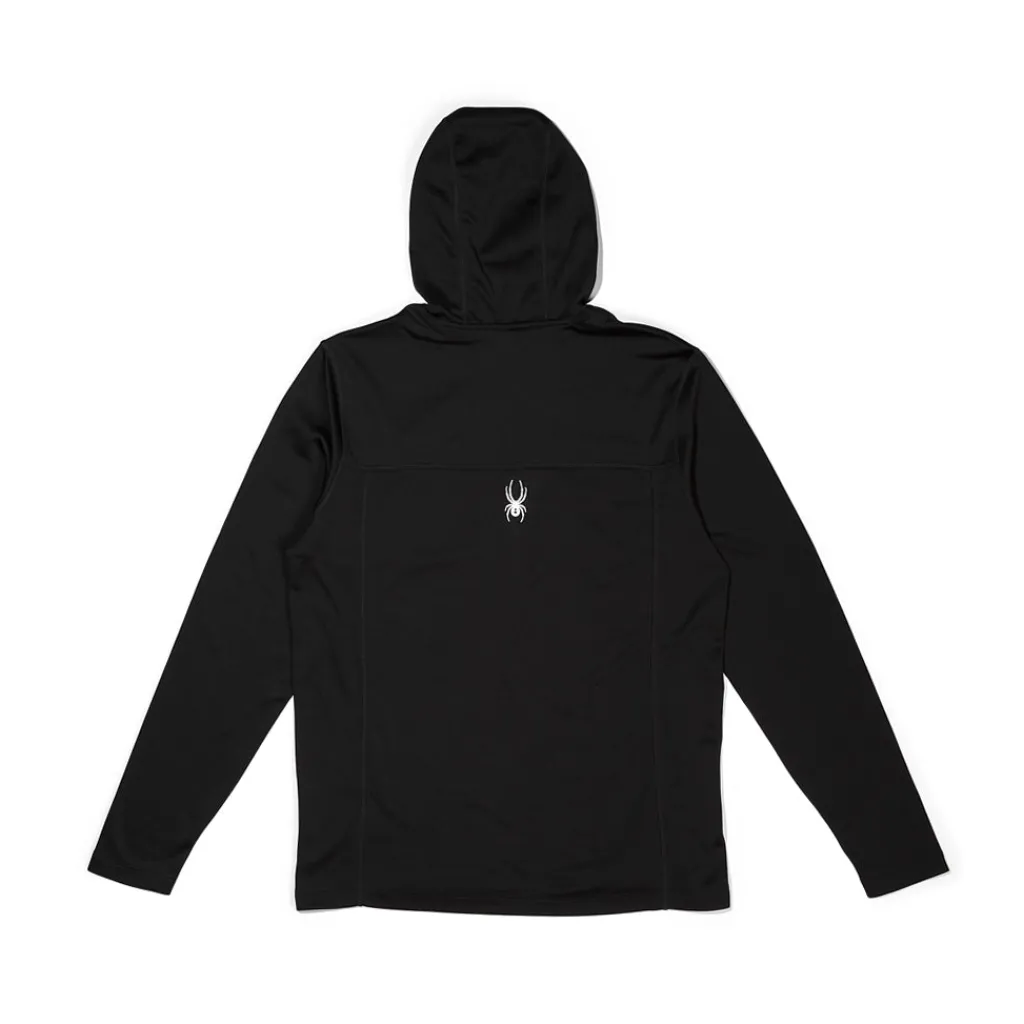 Baselayers | Freeski*Spyder Mens Stretch Charger Hoodie - BLACK