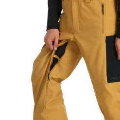 Bibs | Insulated*Spyder Mens Terrain Bib - CARAMEL