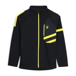 Midlayers | Fleece*Spyder Mens Wengen Bandit Full Zip - BLACK