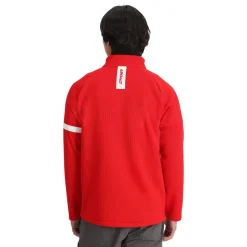 Midlayers | Fleece*Spyder Mens Wengen Bandit Full Zip - Red SPYDERRED
