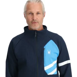 Midlayers | Fleece*Spyder Mens Wengen Bandit Full Zip - True Navy TRUENAVY