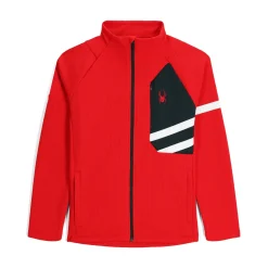 Midlayers | Fleece*Spyder Mens Wengen Bandit Full Zip - Red SPYDERRED