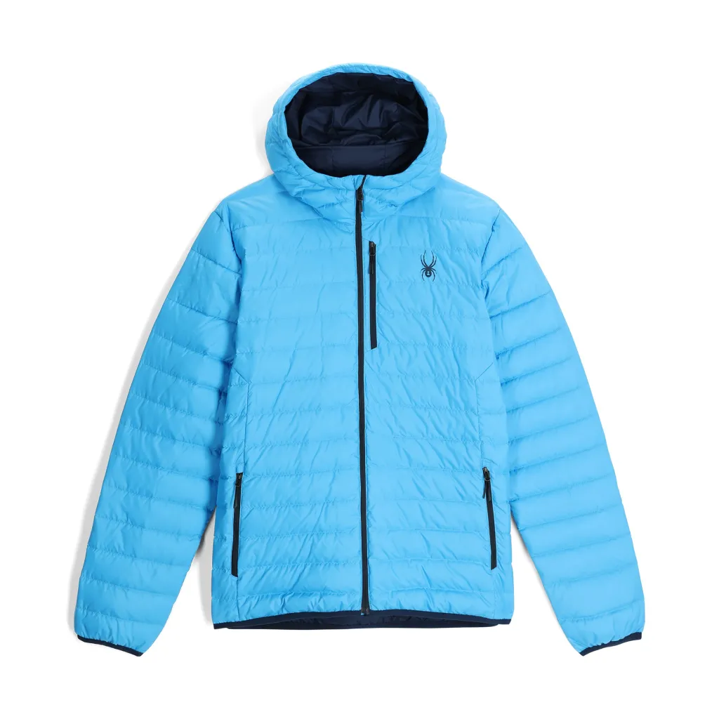 Midlayers | Down*Spyder Mens Zenith Hooded - Aether Blue AETHERBLUE