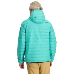 Midlayers | Down*Spyder Mens Zenith Hooded - Teal Green TEALGREEN