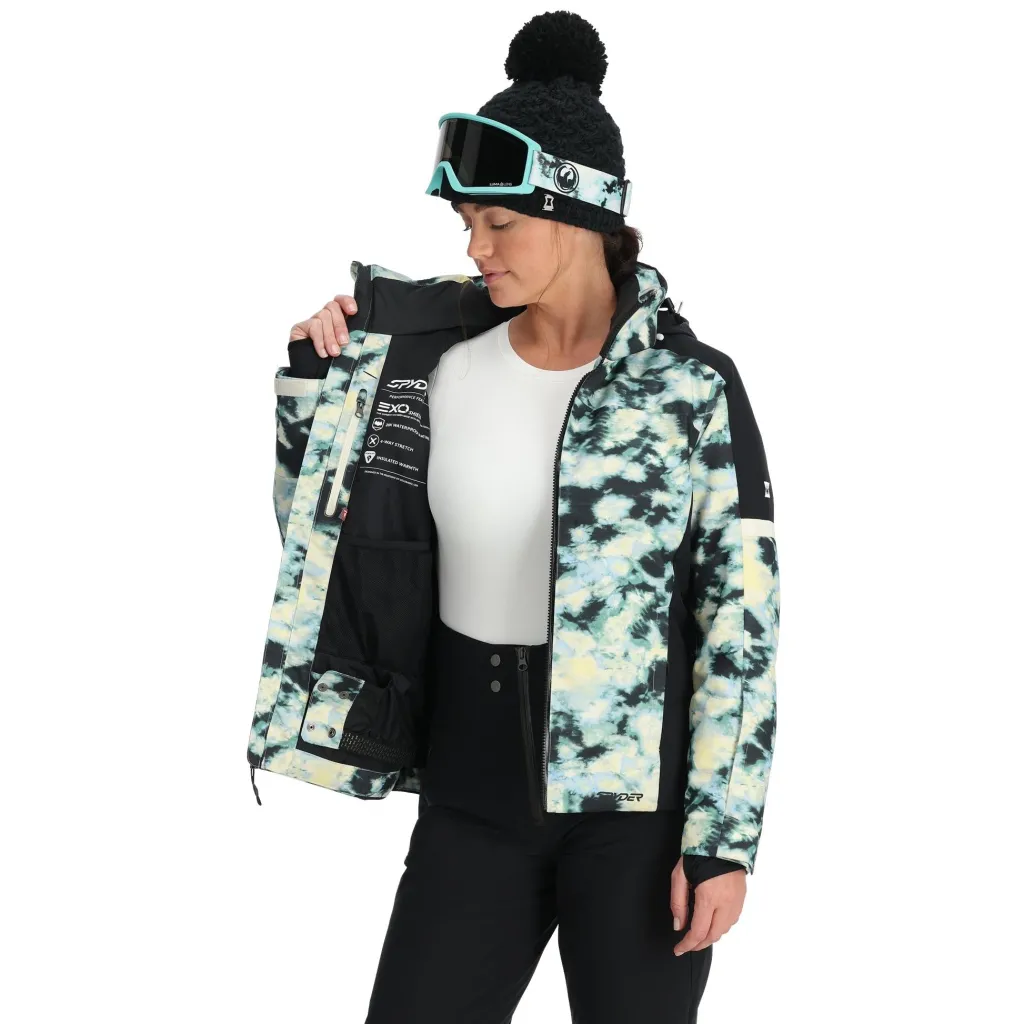 Insulated*Spyder Womens Andorra - Tie Dye Vanilla Latte TIEDYEVANILLALATTE
