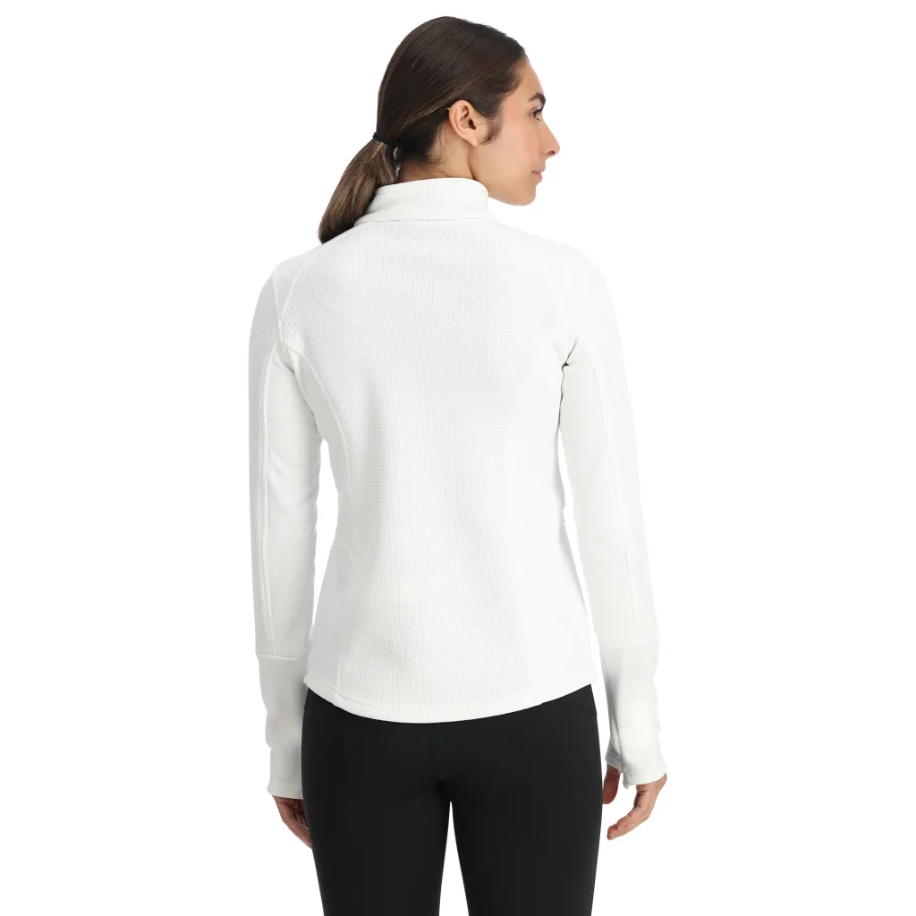 Midlayers*Spyder Womens Bandita Full Zip - WHITE