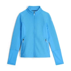 Midlayers*Spyder Womens Bandita Full Zip - Aether Blue AETHERBLUE