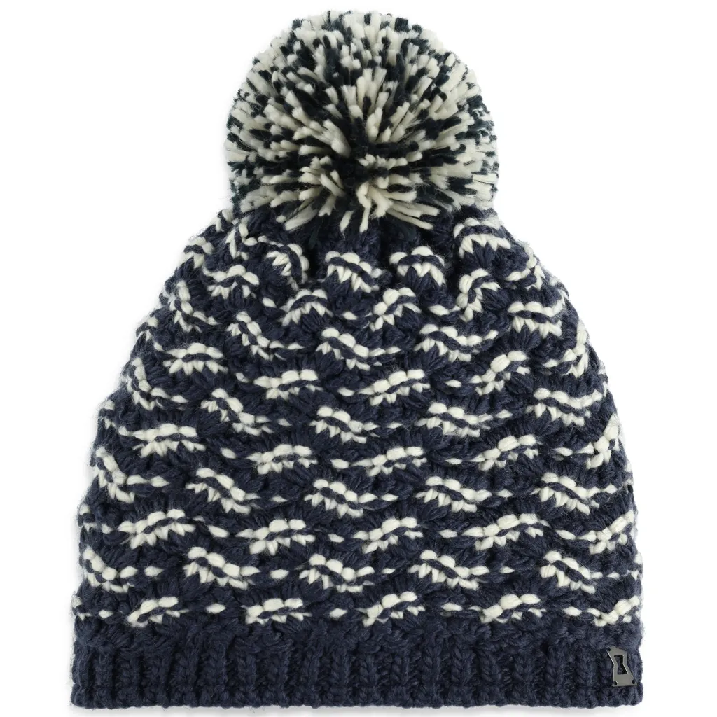 Hats*Spyder Womens Brrr Berry Pom - True Navy TRUENAVY