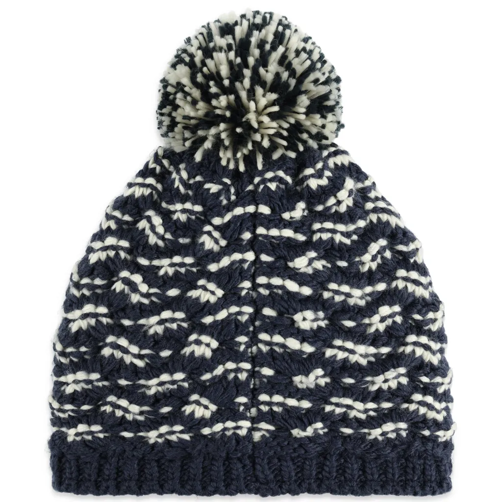 Hats*Spyder Womens Brrr Berry Pom - True Navy TRUENAVY
