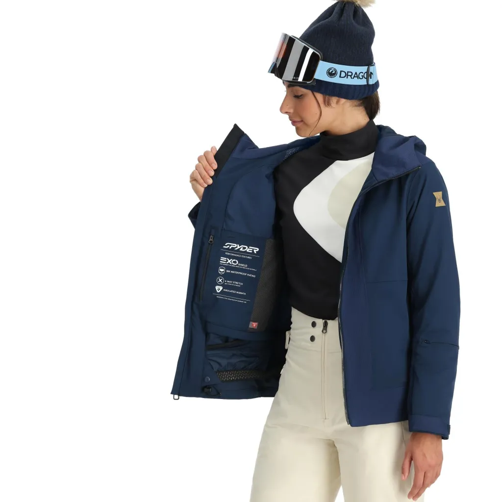 Insulated*Spyder Womens Cascade - True Navy TRUENAVY
