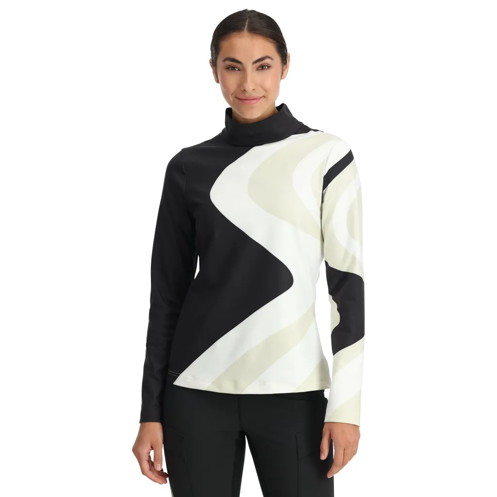 Baselayers*Spyder Womens Chute Turtleneck - BLACK