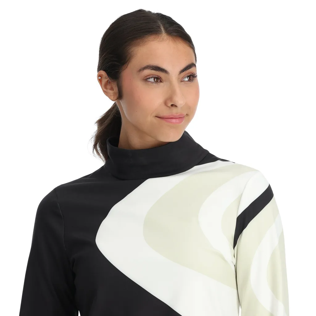 Baselayers*Spyder Womens Chute Turtleneck - BLACK