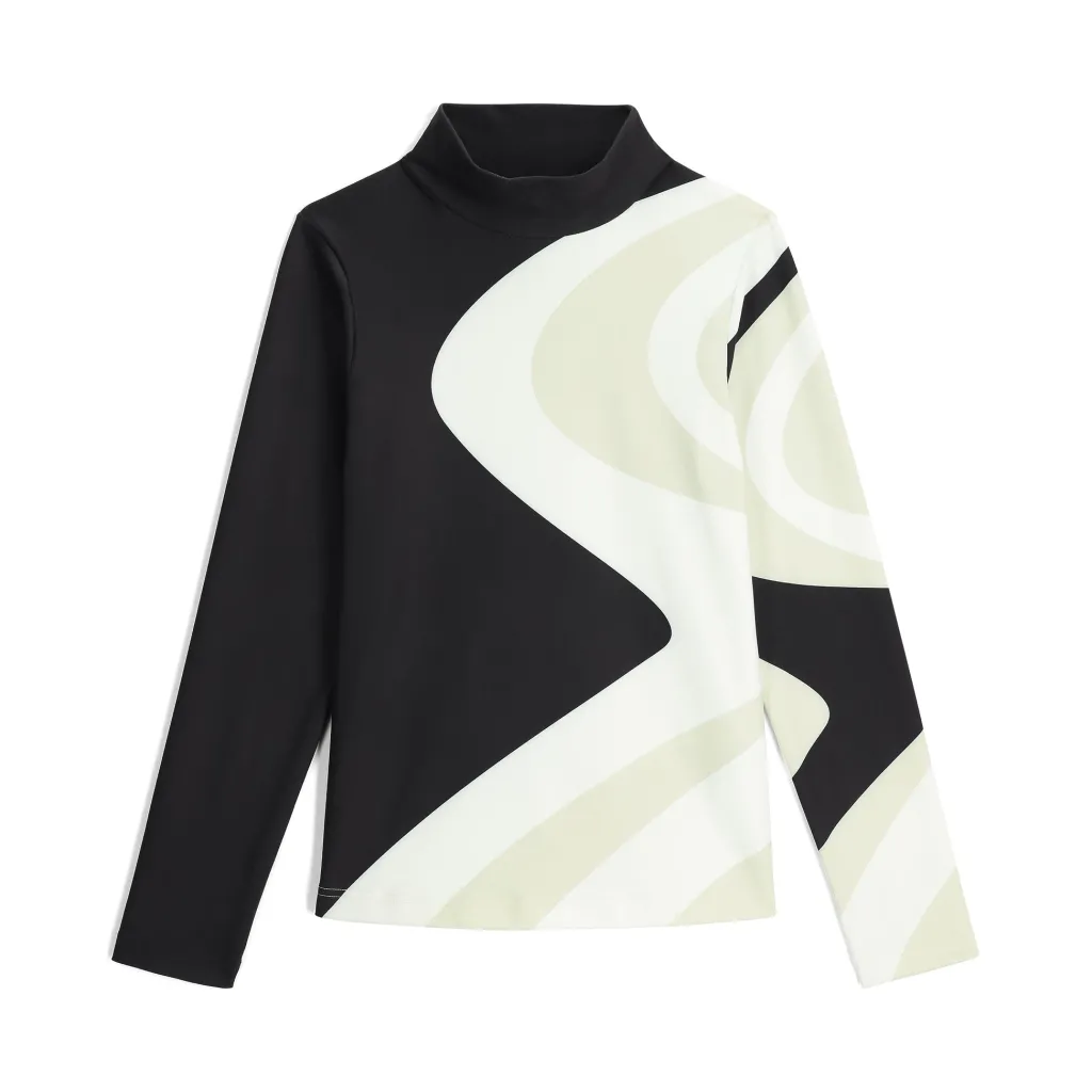 Baselayers*Spyder Womens Chute Turtleneck - BLACK